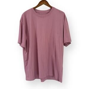 Cotton On Organic Loose Fit T-Shirt Mens XL Pink Short Sleeve Crewneck FLAW